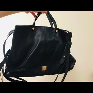 Kooba cross body bag black leather